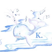 K. la baleine Badaboum thtre Affiche