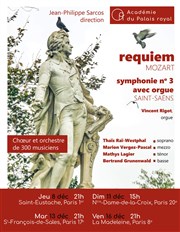 Requiem de Mozart & Symphonie avec orgue de Saint-Saëns glise Notre Dame de la Croix Affiche