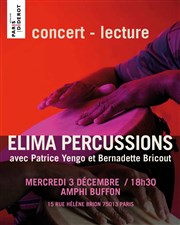Elima percussions Amphi Buffon - Universit Paris Diderot - Paris 7 Affiche