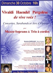 Vivaldi / Haendel : Pergolèse de vive voix ! Eglise Sainte Marie des Batignolles Affiche