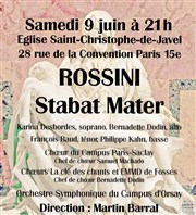 Stabat Mater de Rossini Eglise Saint-Christophe de Javel Affiche