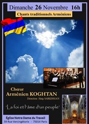 Chants traditionnels Arméniens Eglise Notre-Dame du Travail Affiche