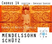Psaumes et motets de Schütz et Mendelssohn Eglise Notre Dame des Blancs Manteaux Affiche