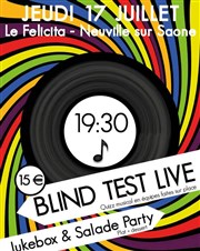 Blind Test Live et soirée Jukebox (Avec Salade Party) Le Flicita Affiche