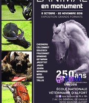 Exposition de sculptures Animal-en-Monument Ecole nationale vtrinaire d'Alfort Affiche