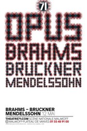 Bruckner  Mendelssohn  Brahms Thtre 71 Scne Nationale Affiche