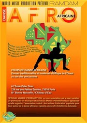 Atelier de danse africaine Studio de danse du Centre Multidisciplinaire Micheline Ostermeyer (ex Centre Sportif Pajol) Affiche