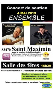 Concert solidarité Ensemble Salle des ftes de Saint Maximin la Sainte Baume Affiche