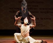 Danse Chhau de Seraikella Centre Mandapa Affiche