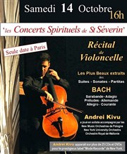 Récital de violoncelle : Les plus beaux extraits de J-S Bach Eglise Saint Sverin Affiche
