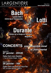 Concert de musique baroque Eglise Saint-Jacques du Haut Pas Affiche