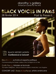 Concert & Conference : Black Voices in Paris: Past & Present... Dorothy's Gallery - American Center for the Arts Affiche