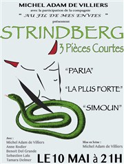 Strindberg - 3 pièces courtes Thtre de Nesle - grande salle Affiche
