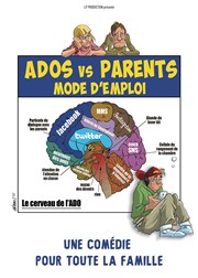 Ados vs parents : mode d'emploi Le Rideau Rouge Affiche