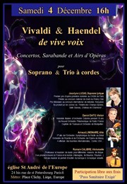 Vivaldi et Haendel de vive voix ! Eglise Saint Andr de l'Europe Affiche