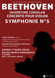 Beethoven: Symphonie n°5, Ouverture Coriolan, Concerto pour violon Eglise Sainte Marguerite Affiche