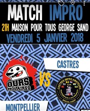 Match Impro Ours Molaires (Montpellier) VS CIA (Castres) Maison pour tous George Sand Affiche