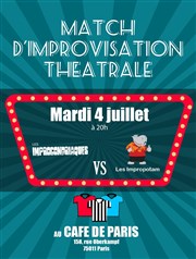 Match d'Improvisation : Les Improcondriaques vs Les Impropotam Caf de Paris Affiche