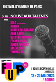 Soirée nouveaux talents | FUP Festival d'humour de Paris Bobino Affiche