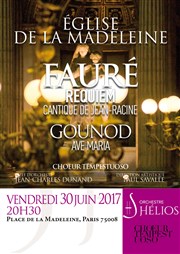Requiem de Fauré, Cantique de Jean Racine, Ave Maria de Gounod Eglise de la Madeleine Affiche