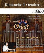Récital d'orgue pour la fête de St François d'Assise Couvent de l'Annonciation Affiche