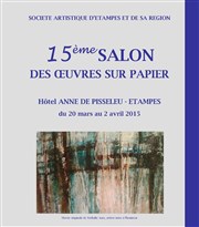 15 ème salon des oeuvres sur papier Htel Anne de Pisseleu Affiche