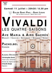 Vivaldi : Quatre Saisons / Ave Maria et Airs Sacrés / Canon de Pachelbel Eglise Saint Paul - Saint Louis Affiche