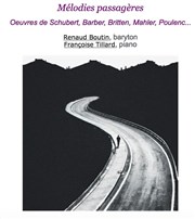 Mélodies passagères : Barber, Schubert, Mahler, Britten et Poulenc. Espace Ararat Affiche