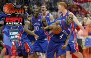 Basket Eurojam Paris 2012 : Kansas Jayhawks - Amw Team France Stade Pierre de Coubertin Affiche