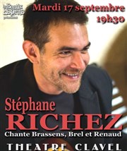 Stéphane Richez chante Brassens, Brel et Renaud Thtre Clavel Affiche