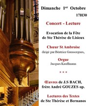 Concert - Lecture : Fête de Ste Thérèse de Lisieux Couvent de l'Annonciation Affiche