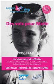 Des voix pour Marie Auditorium Maurice Ravel Affiche