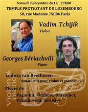 Duo violon-piano Vadim Tchijik & Georges Bériachvili Temple du Luxembourg Affiche