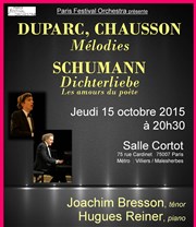 Récital Chausson/Duparc Salle Cortot Affiche