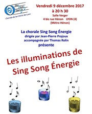 Les Illuminations de Sing Song Energie Salle Charles Verger Affiche