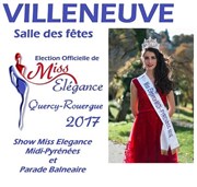 Election Miss Elegance Quercy-Rouergue 2017 Salle des ftes de Villeneuve d'Aveyron Affiche