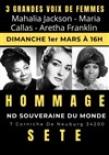 Hommage aux 3 grandes voix de femmes : Aretha Franklin, Maria Callas et Mahalia Jackson - 