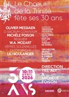 Le Choeur de la Trinité fête ses 30 ans - 