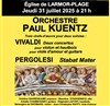 Orchestre Paul Kuentz : Vivaldi / Pergolesi | Larmor Plage - 