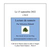 Lecture de sonnets - 