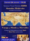 Quatuor vocal féminin, monodies médiévales - 