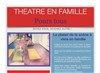 Cours de théâtre en famille - 