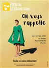 On vous rappelle - 