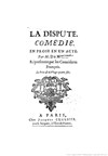 La Dispute, pièce de Marivaux - 
