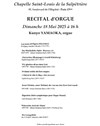 Récital d'orgue à la Salpêtrière - 