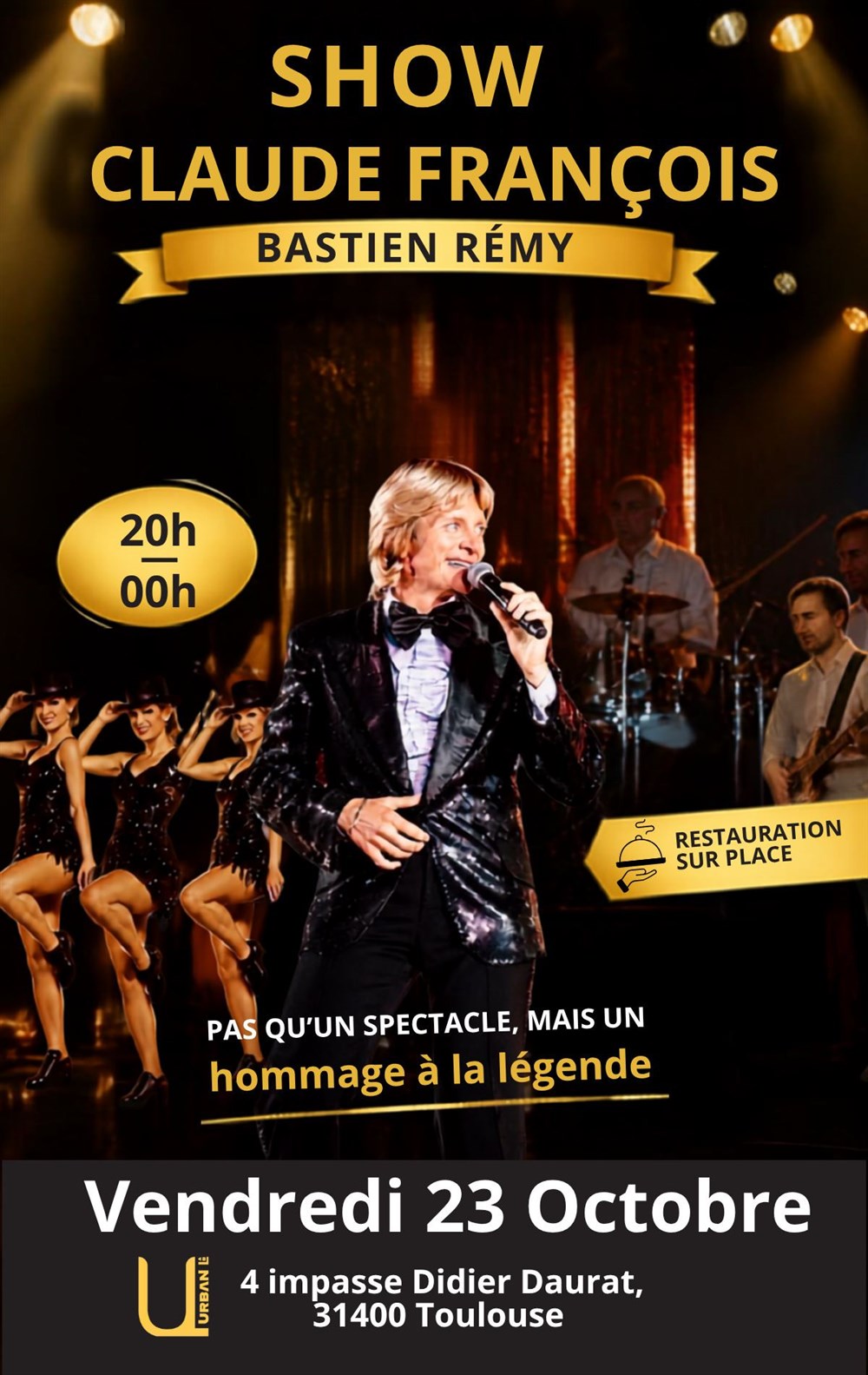 Show Claude François + soirée flash back 80 / 90 / 2000