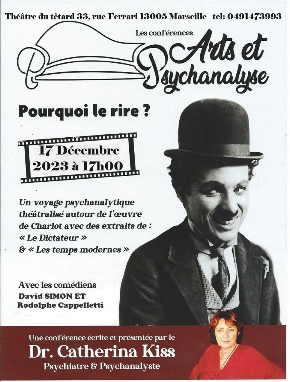 Les conférences Arts et Psychanalyse : Pourquoi le rire ?