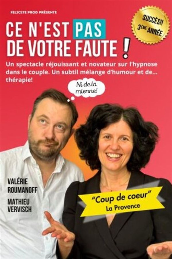 Valérie Roumanoff et Mathieu Vervisch dans Ce n'est pas de votre faute !