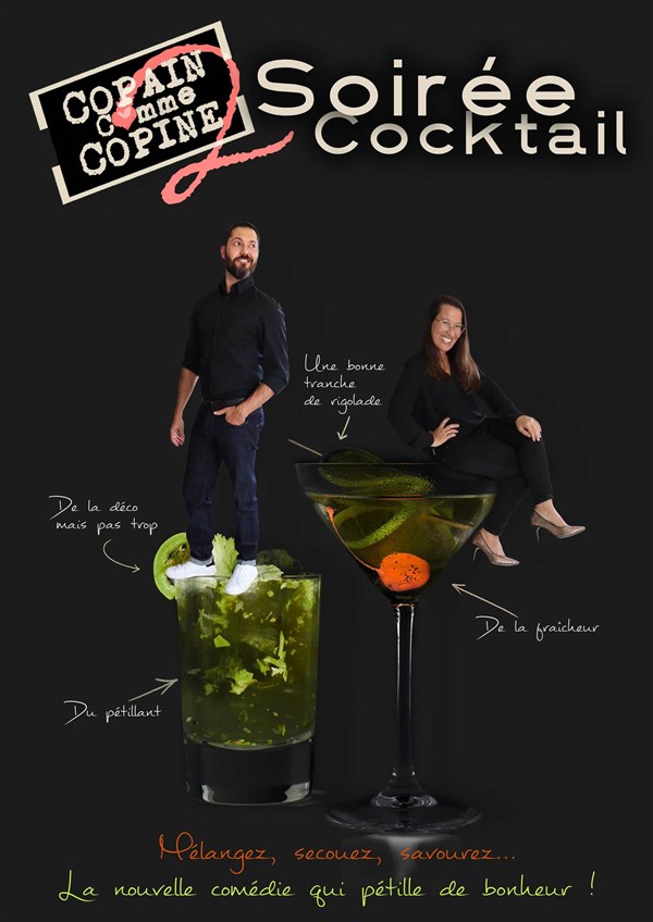 Céline Volay et Maxime Fabre dans Copain comme copine 2 : Soirée Cocktail