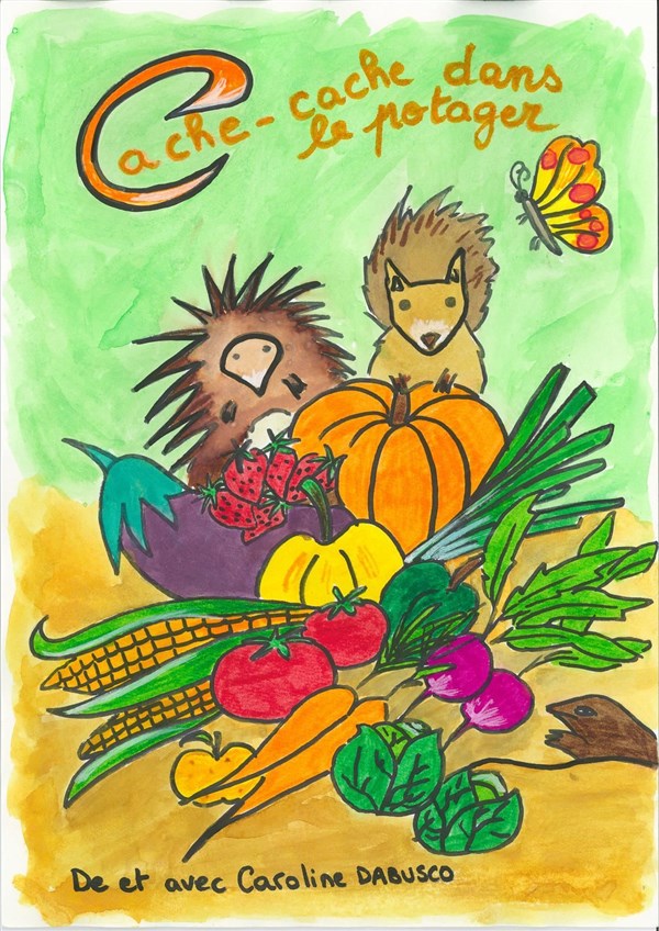 Cache-cache dans le potager